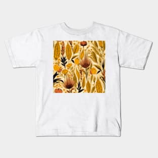 Autumn Harvest Pattern 9 Kids T-Shirt